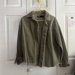 Zara green overshirt